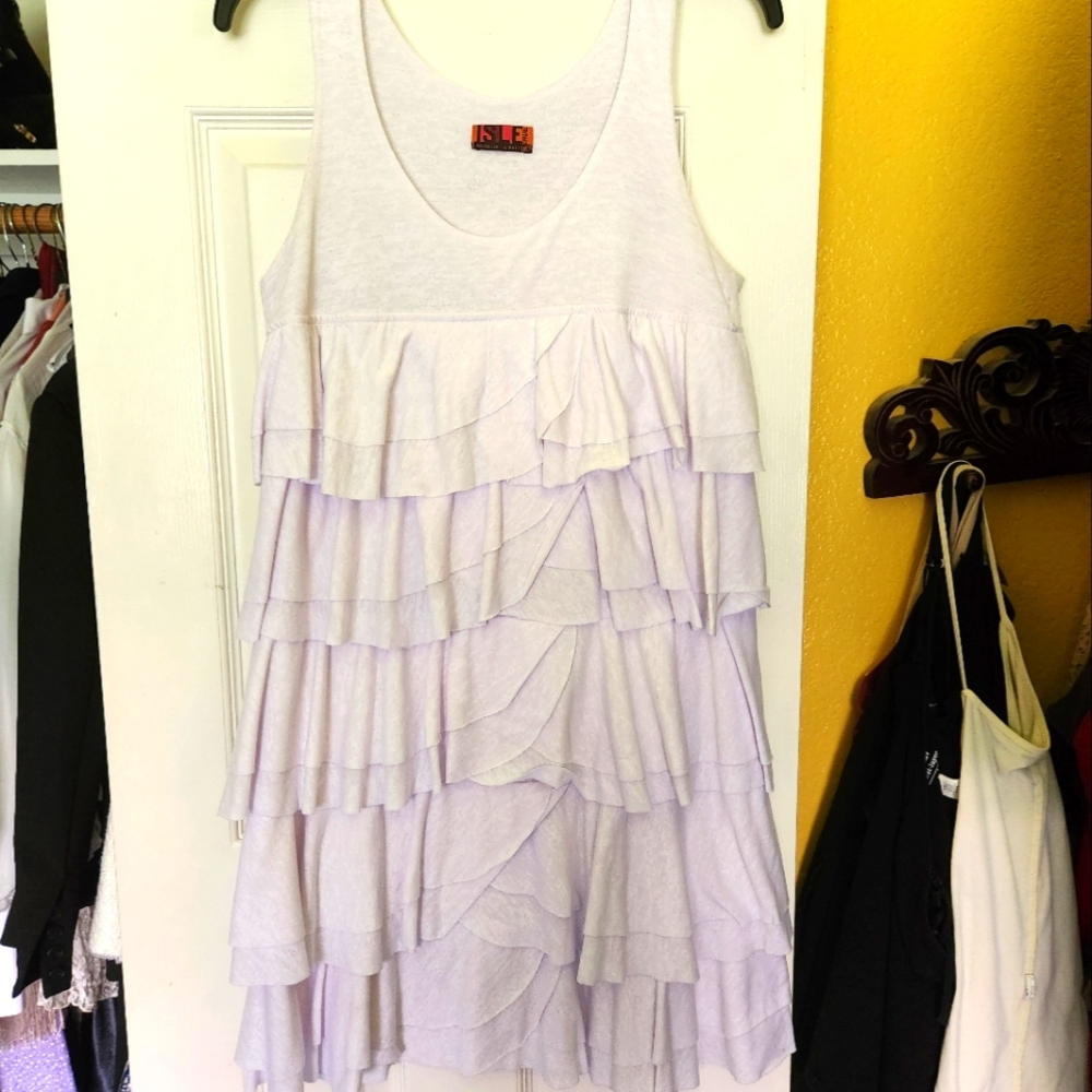 White summer cotton dress - Picture 2 of 4